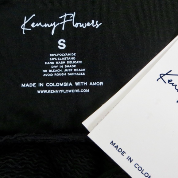 NEW! Kenny Flowers The Lava Lava Stretchy Island Dress Black SZ XS, S - Picture 8 of 8